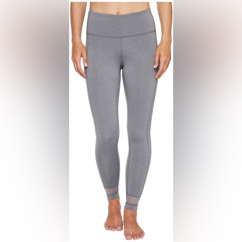 PrAna light heather gray high waist yoga pants